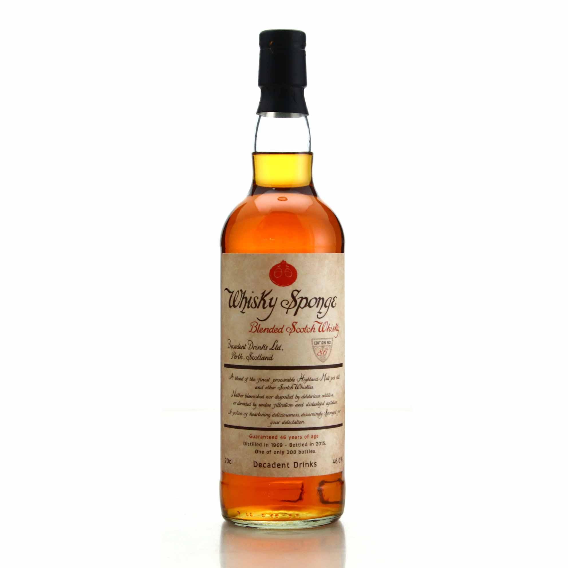Whisky Sponge Edition No.86 46 Year Old Blended Scotch Whisky Sponge Edition No.86 46 Year Old Blended Scotch